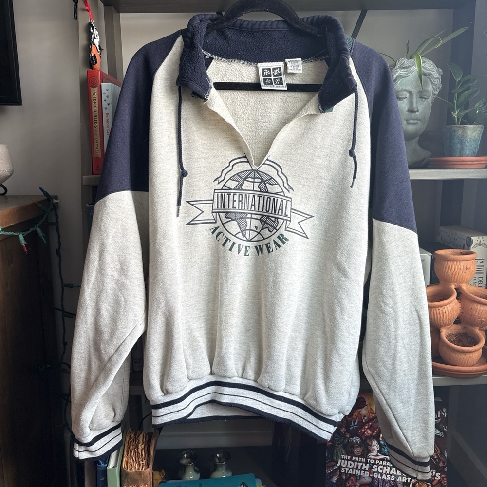 Vintage 90s International Activewear Crewneck Sweatshirt Size Large